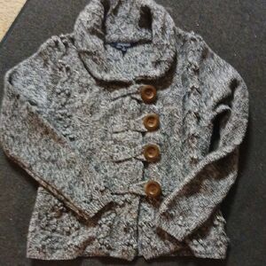 Vintage Rare Lambwool Big Button Sweater